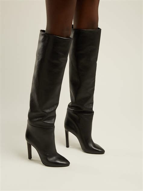 ysl knee high boots.